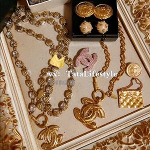 authentic chanel vintage brooches/pins necklaces clip on earrings